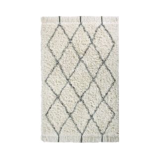 Pottery Barn Lorena Canals Wool Rug with Diamond Pattern