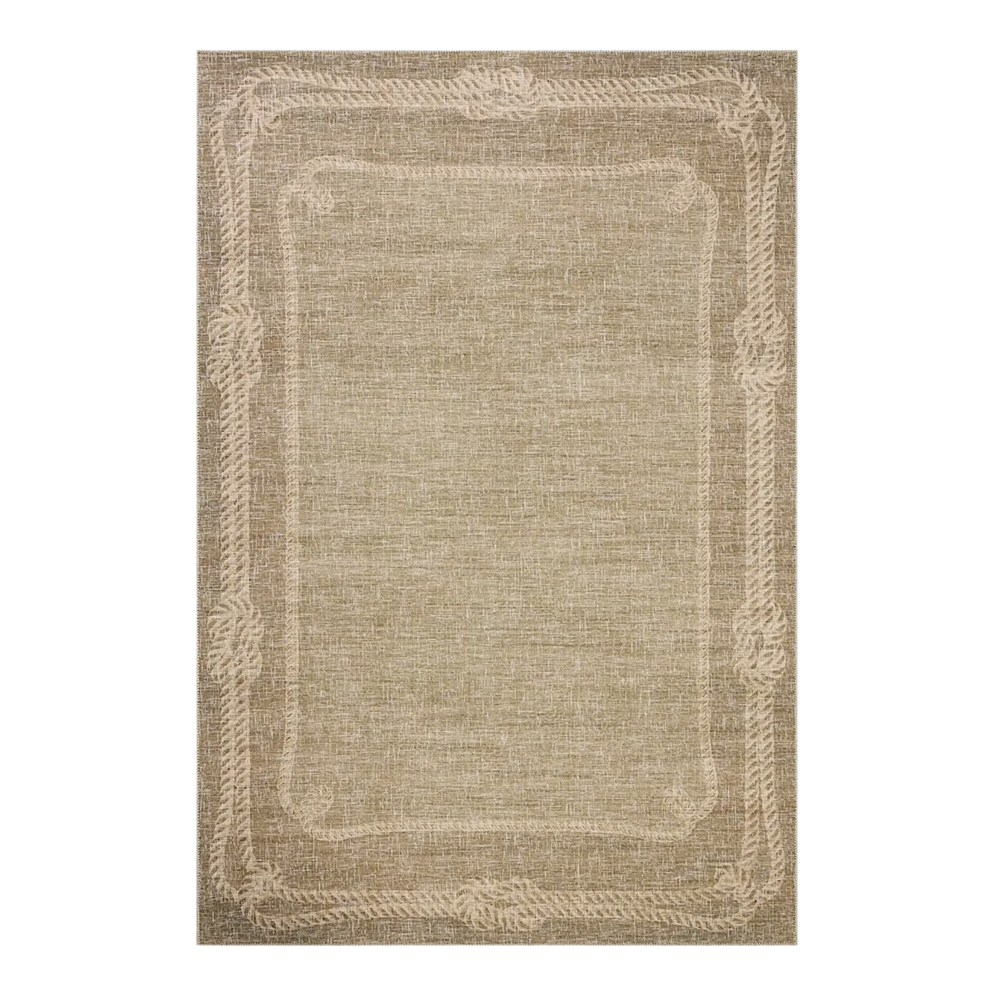 a rug with rope detailing
