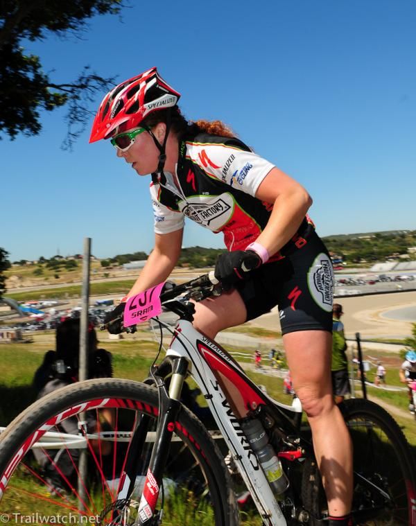 Teal Stetson-Lee makes a rare appearance in a mountain bike race