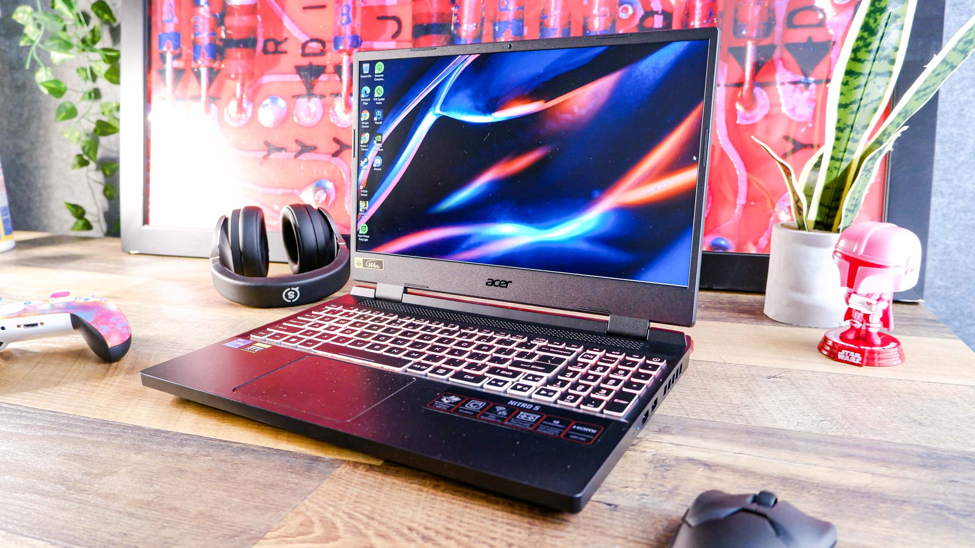 The Acer Nitro 5 is a large and bulky gaming laptop.