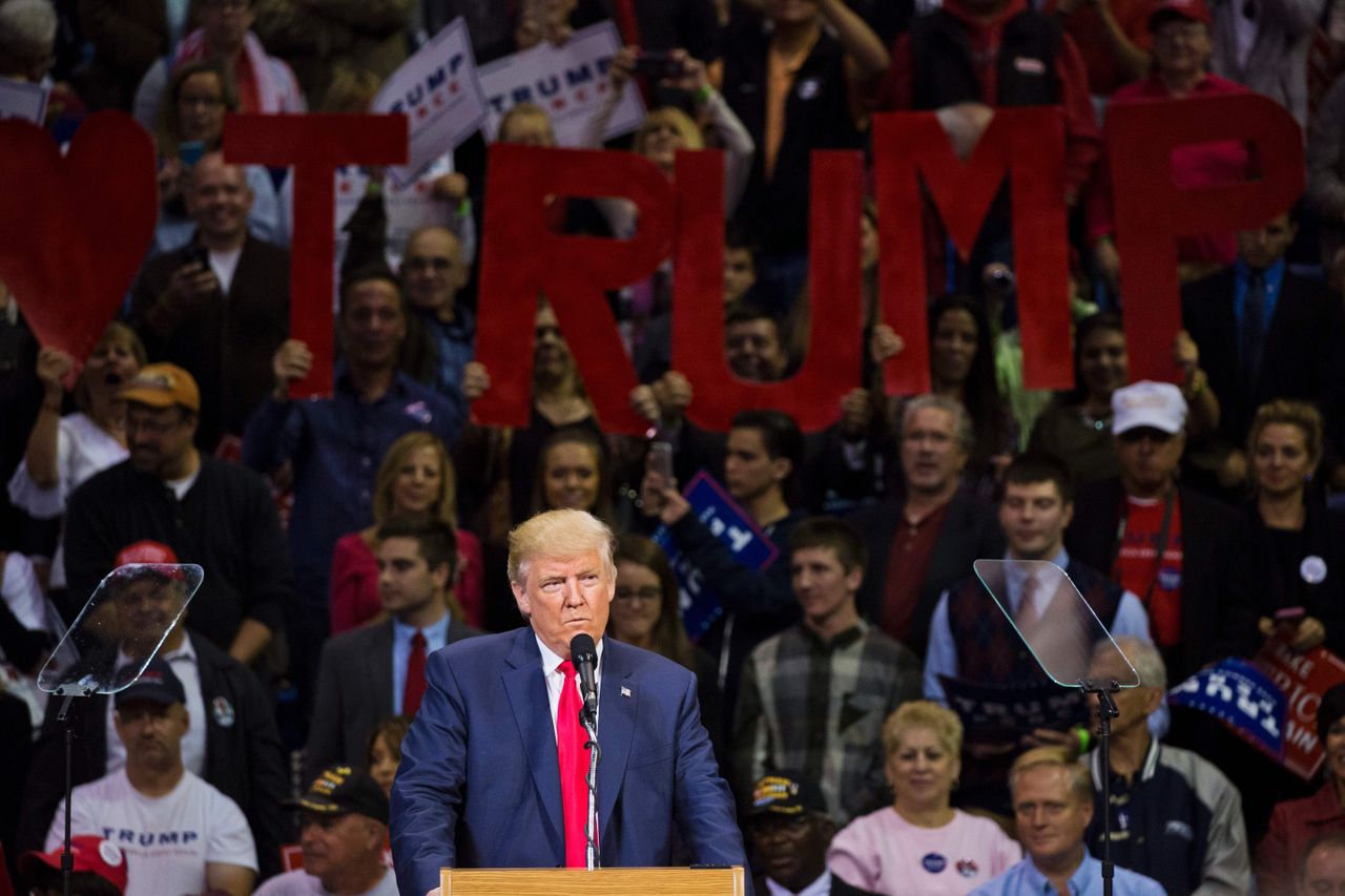 Donald Trump speaks in Pennsylvania