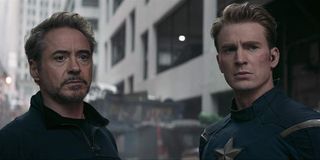 Robert Downey Jr and Chris Evans in Avengers: Endgame