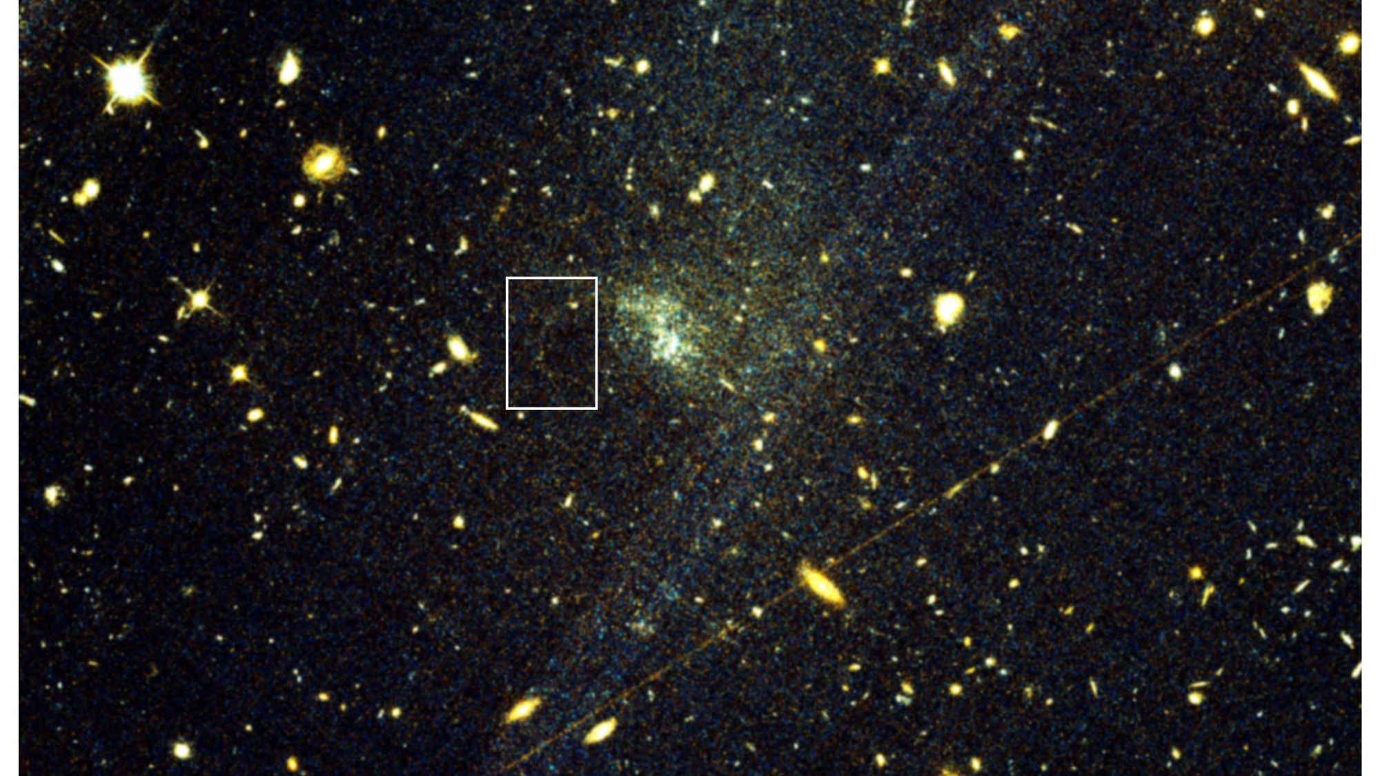 Chance gaze at old Hubble Telescope image leads to discovery that could reveal dark matter's secrets - Space image