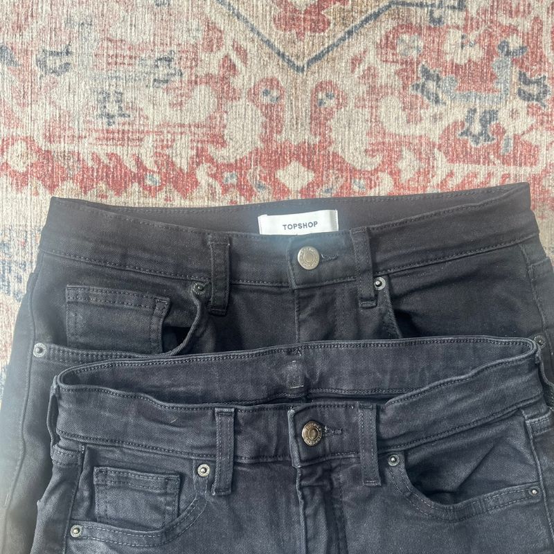 Two images of Topshop Jamie jeans
