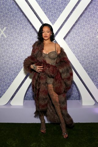 Rihanna attends the Savage X Fenty Celebration of Lavish Lace Debut at Nordstrom Century City on October 10, 2024 in Los Angeles, California.