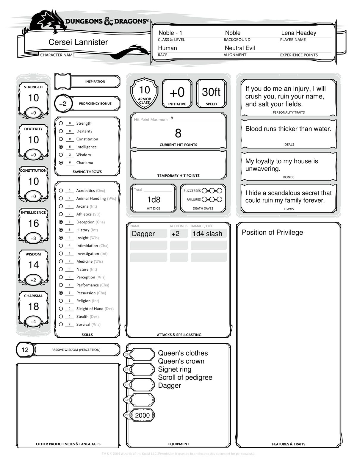 Play out your own Game of Thrones stories with these Dungeons & Dragons