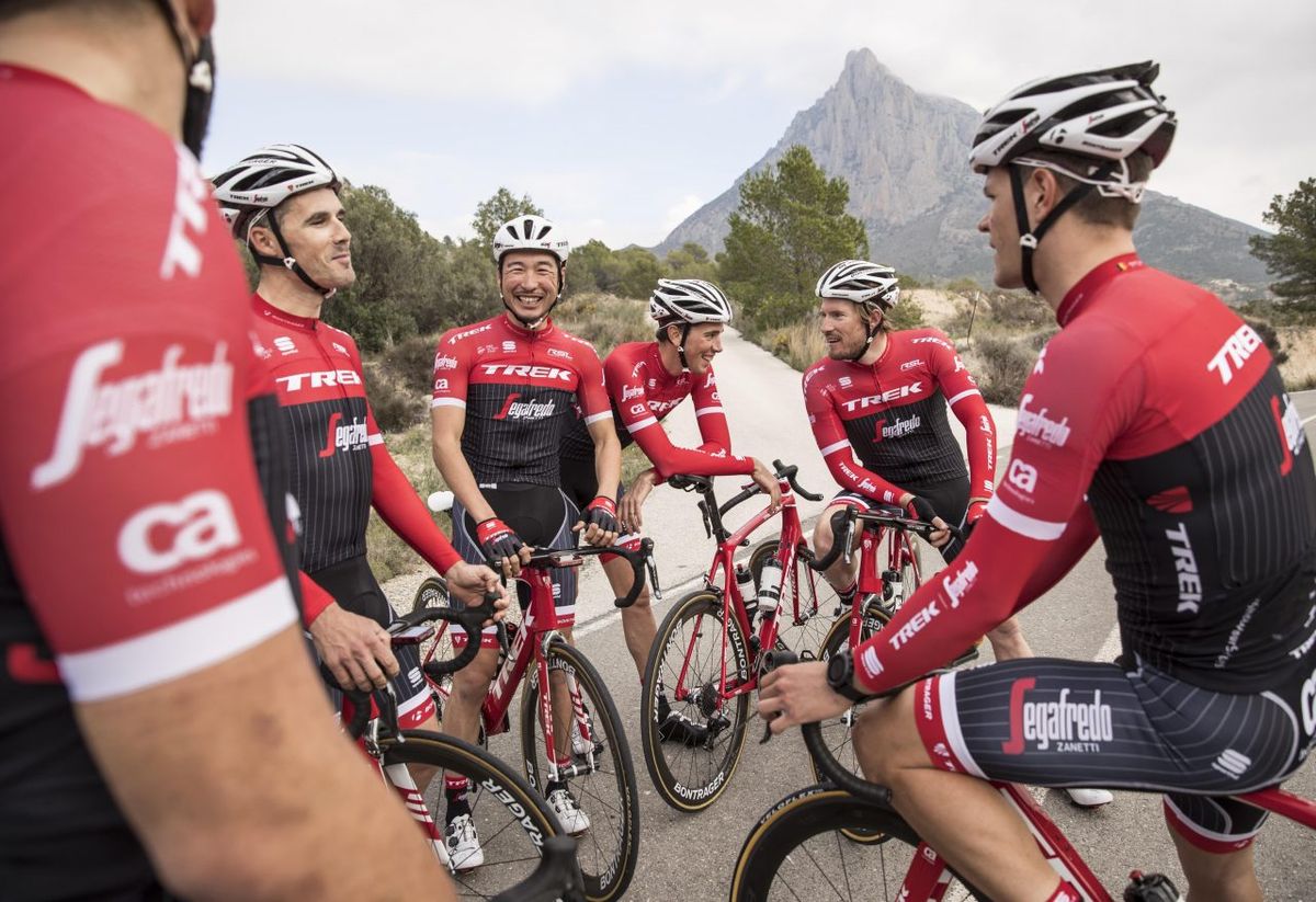 Trek-Segafredo take a break from training