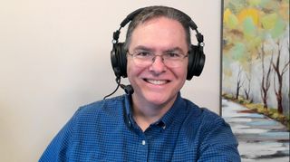 SCN's Mark J. Pescatore using the Audio-Technica StreamSet