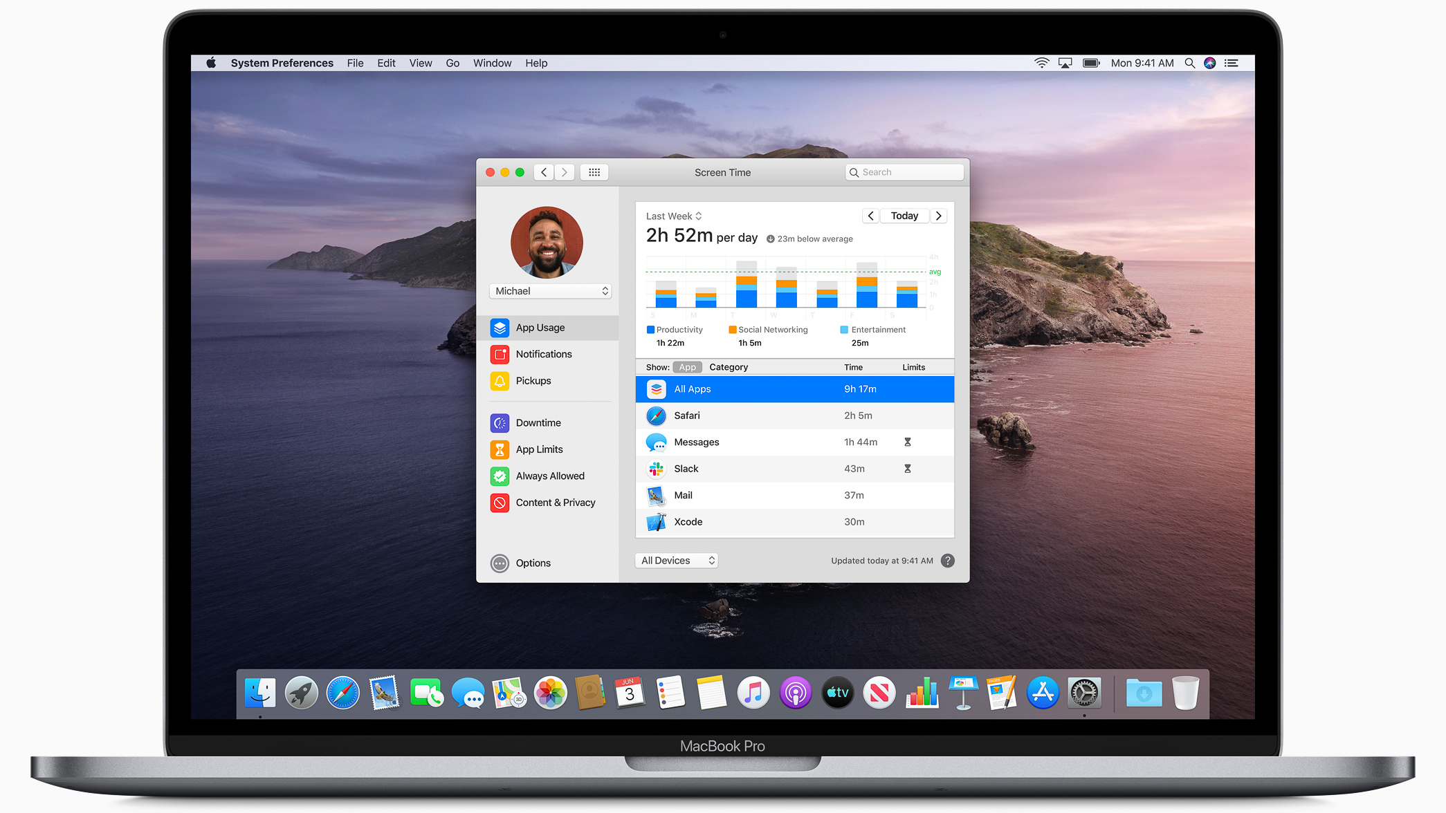 macOS 10.15 screen time