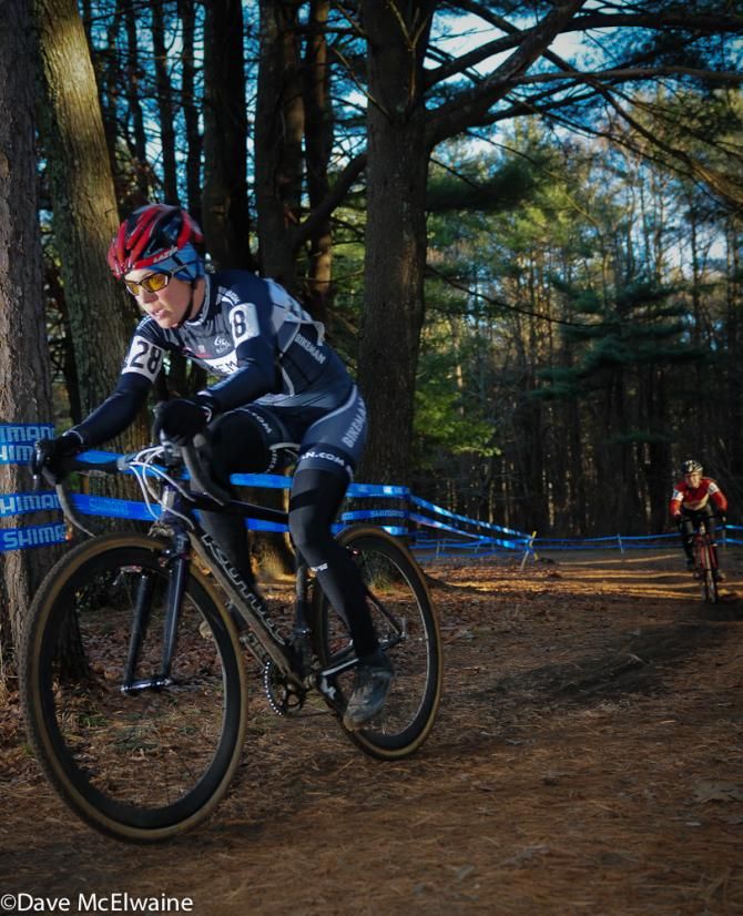Catherine Sterling (Bikeman) racing ahead of Britlee Bowman