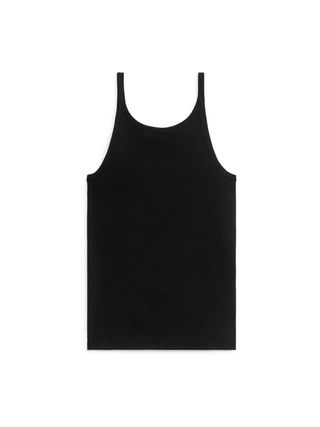 Rib Tank Top - Black - Arket Gb