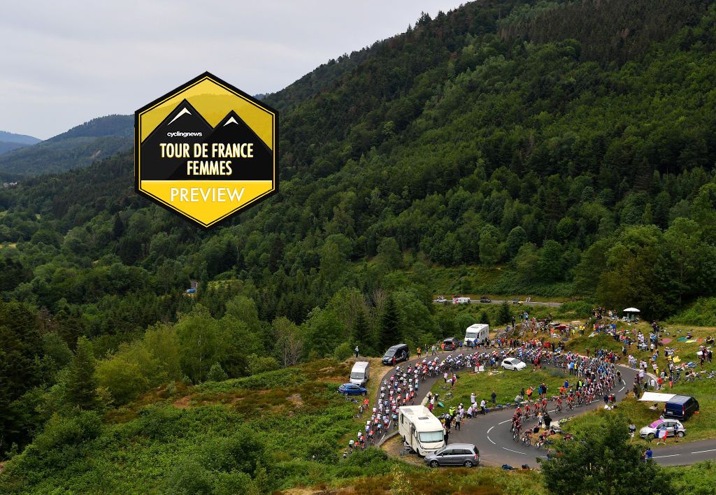 Col du Ballon d&#039;Alsace on the stage 6 of the 2019 Tour de France