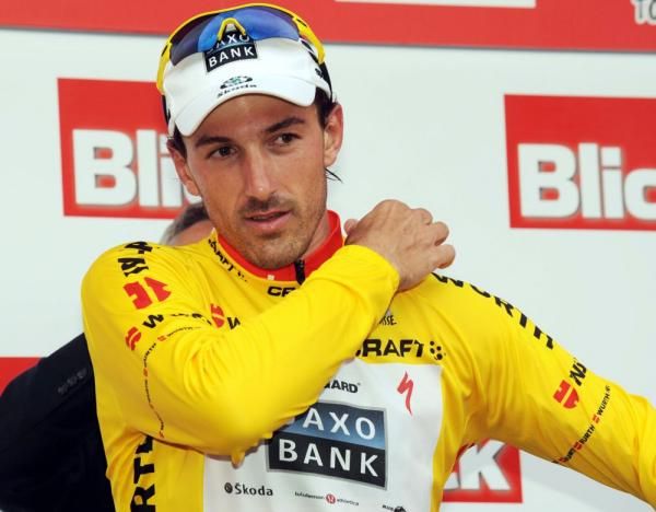 Fabian Cancellara (Saxo Bank) kept yellow