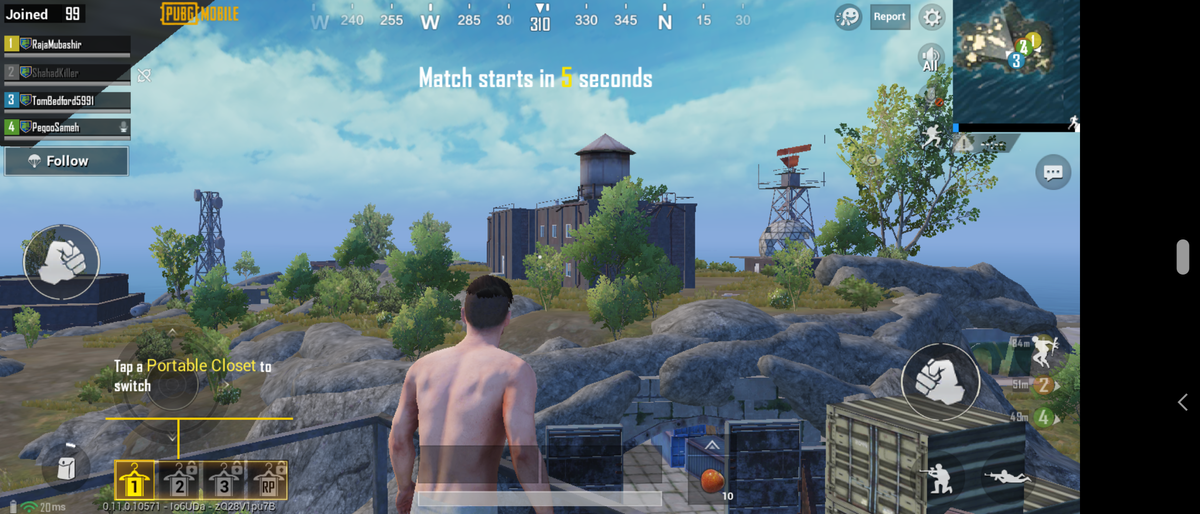 PUBG Mobile had a chunky black bar to the side. Image credit: TechRadar