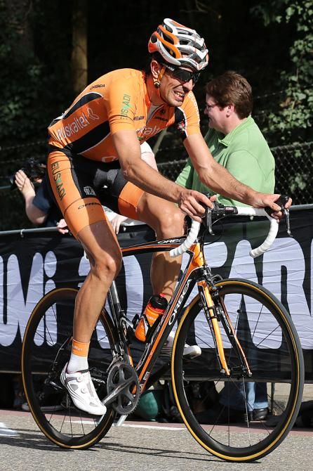 Mikel Astarloza (Euskaltel-Euskadi) spent most of the race off the front