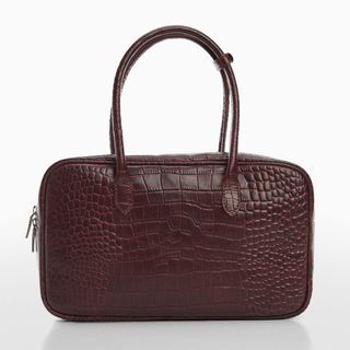 Rectangular Leather Handbag - Women