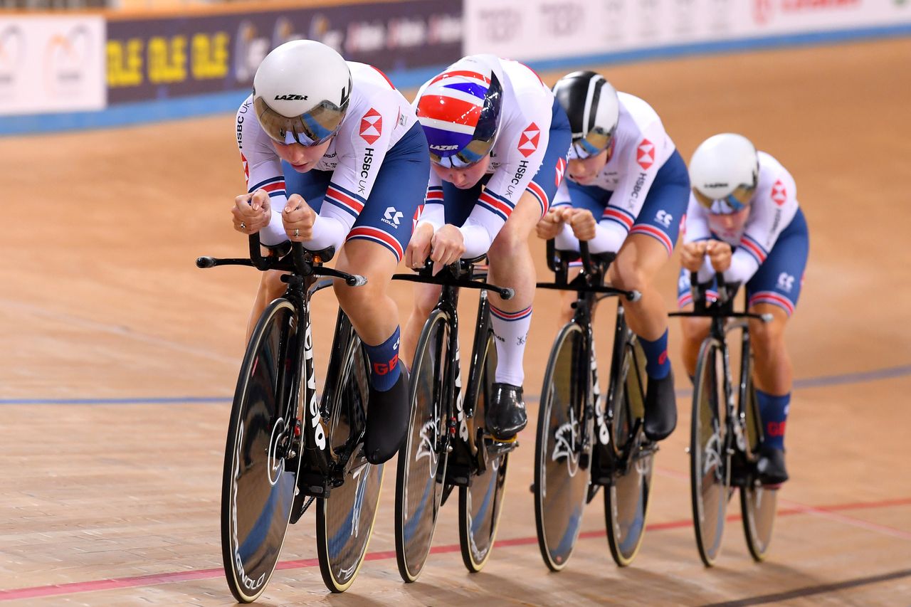 2020 UEC Track European Championships Plovdiv 2nd Day 12112020 Women Team Pursuit Great Britain photo Dario BelingheriBettiniPhoto2020