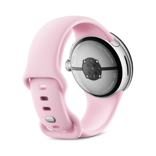 Google Pixel Watch 3 41mm Official Render - Active Band - Rose Quartz - back
