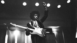Jimi Hendrix performing in Helsinki