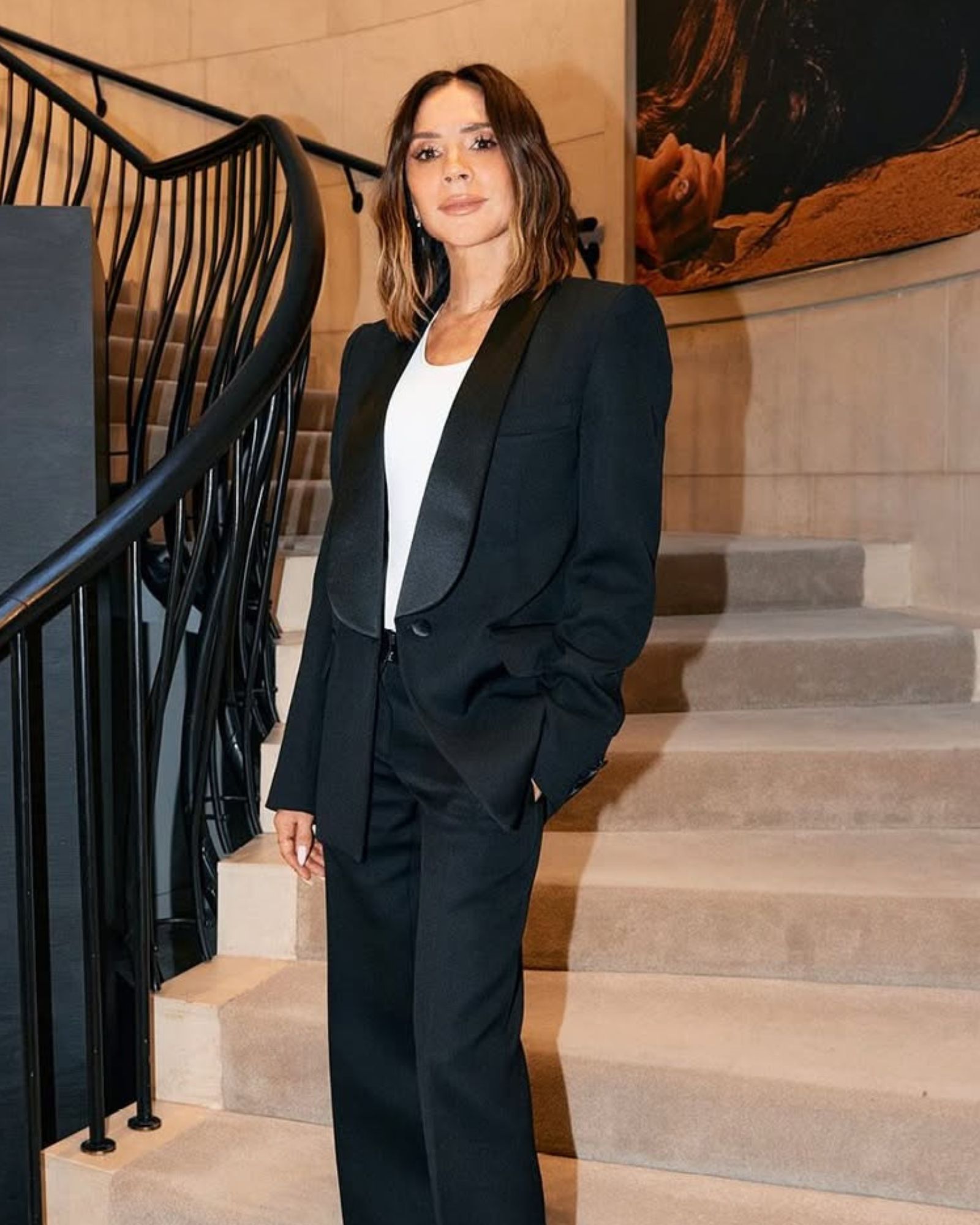 Balayage Hair Inspiration @victoriabeckhambeauty Victoria Beckham with brunette balayage hair
