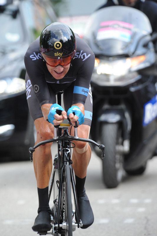 Bradley Wiggins in the stage 8 time trial