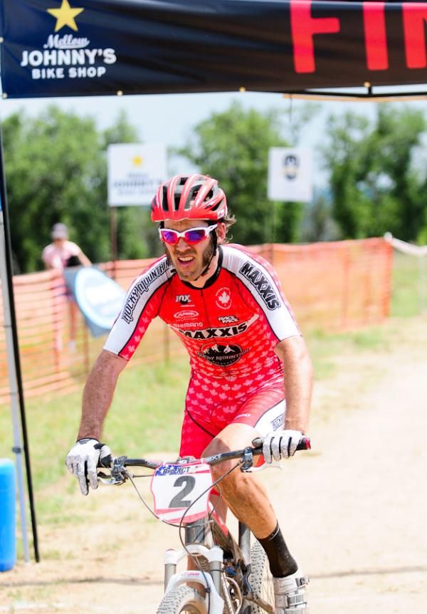 Geoff Kabush (Team Maxxis-Rocky Mountain) moved up to take second place.