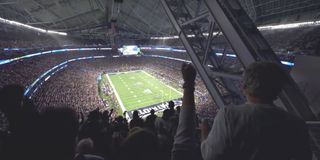 A crowd shot of Super Bowl 52