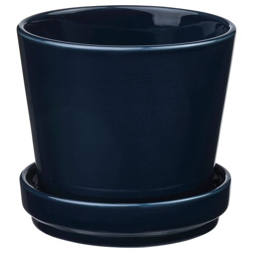 Klotlonn Plant Pot With Saucer - Indoor/outdoor