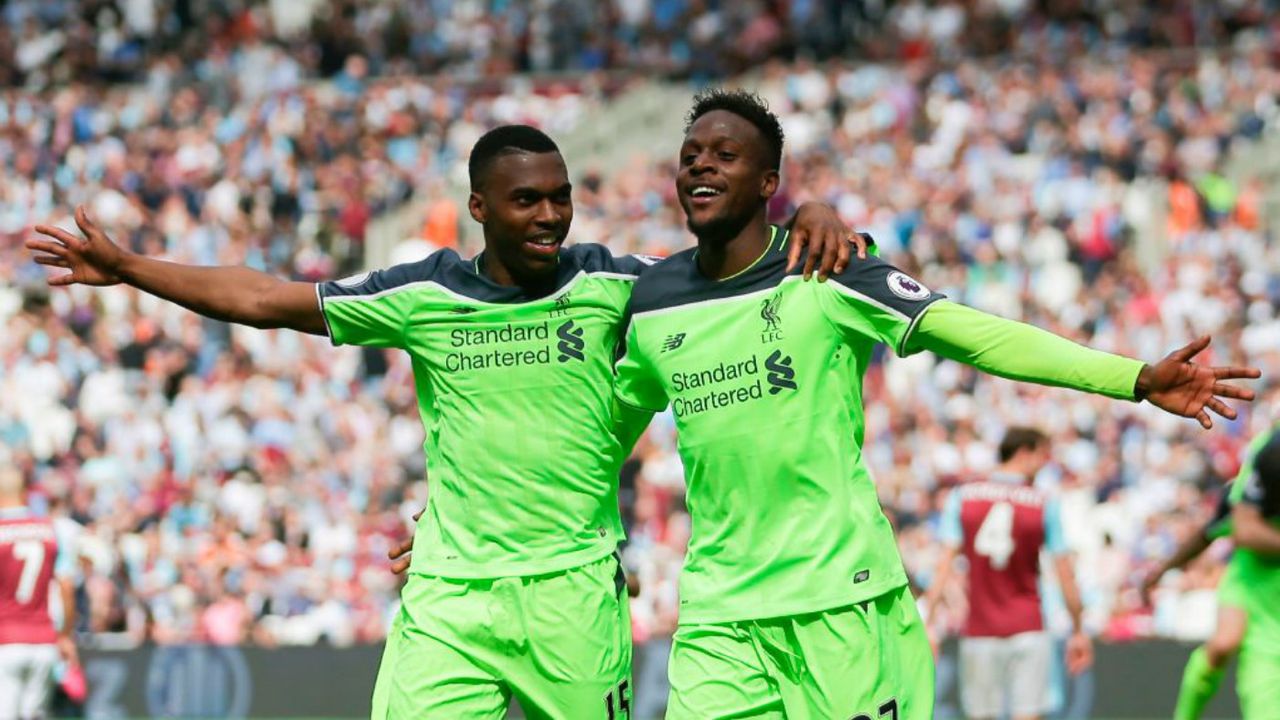 Daniel Sturridge and Divock Origi of Liverpool