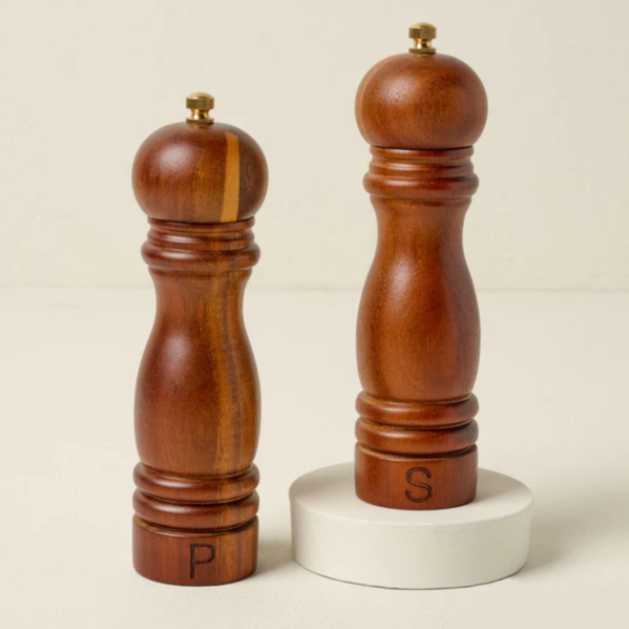 Wood Salt &amp;amp; Pepper Grinder Set