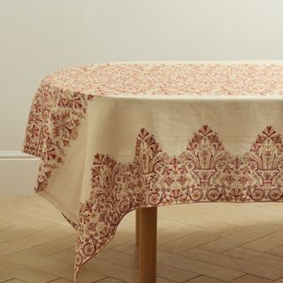 Creta printed linen tablecloth