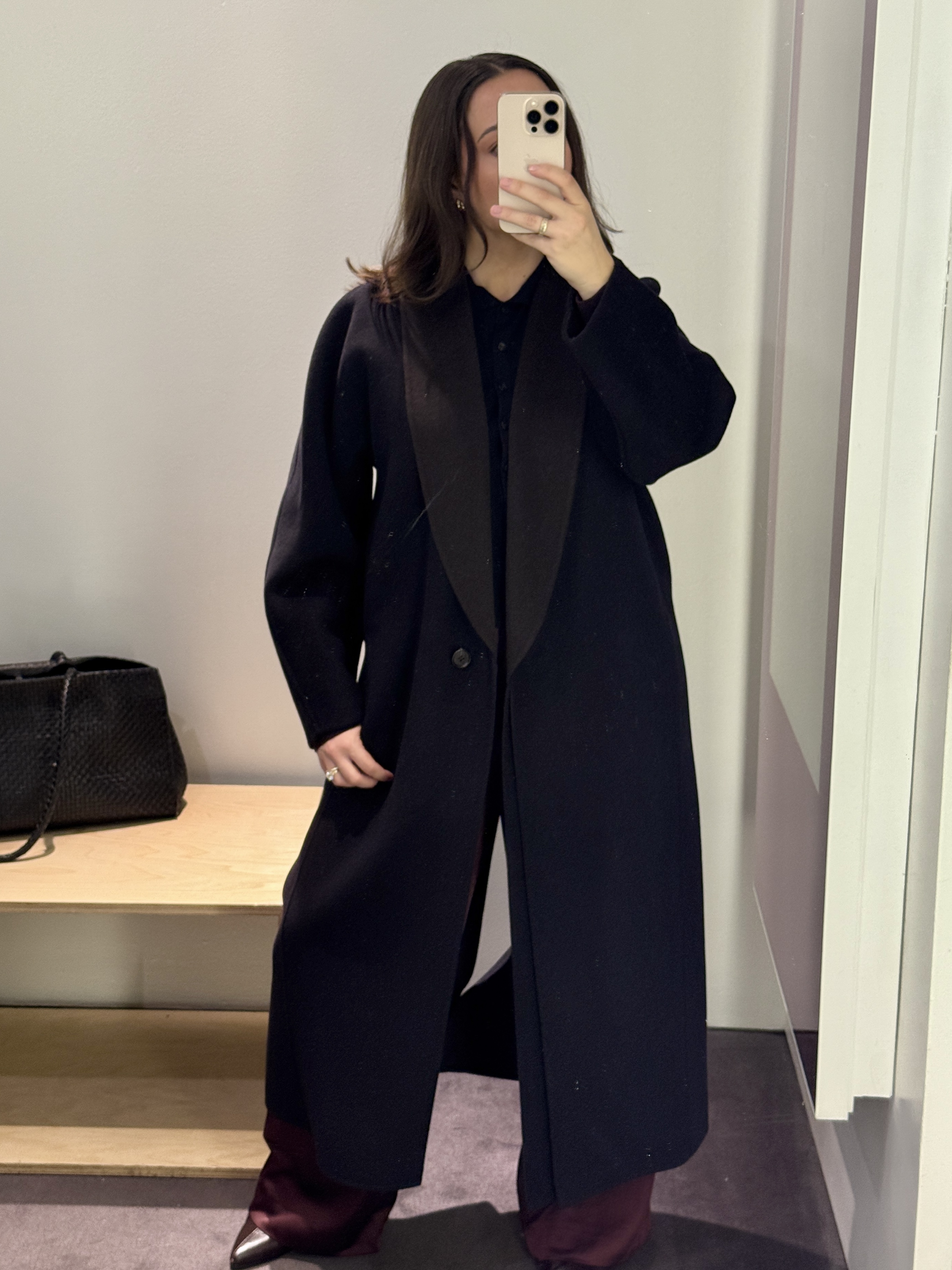 Bella Gerard trying on pieces at Cos