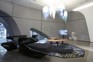 Roca gallery anniversary exhibition showing products by Zaha Hadid Design