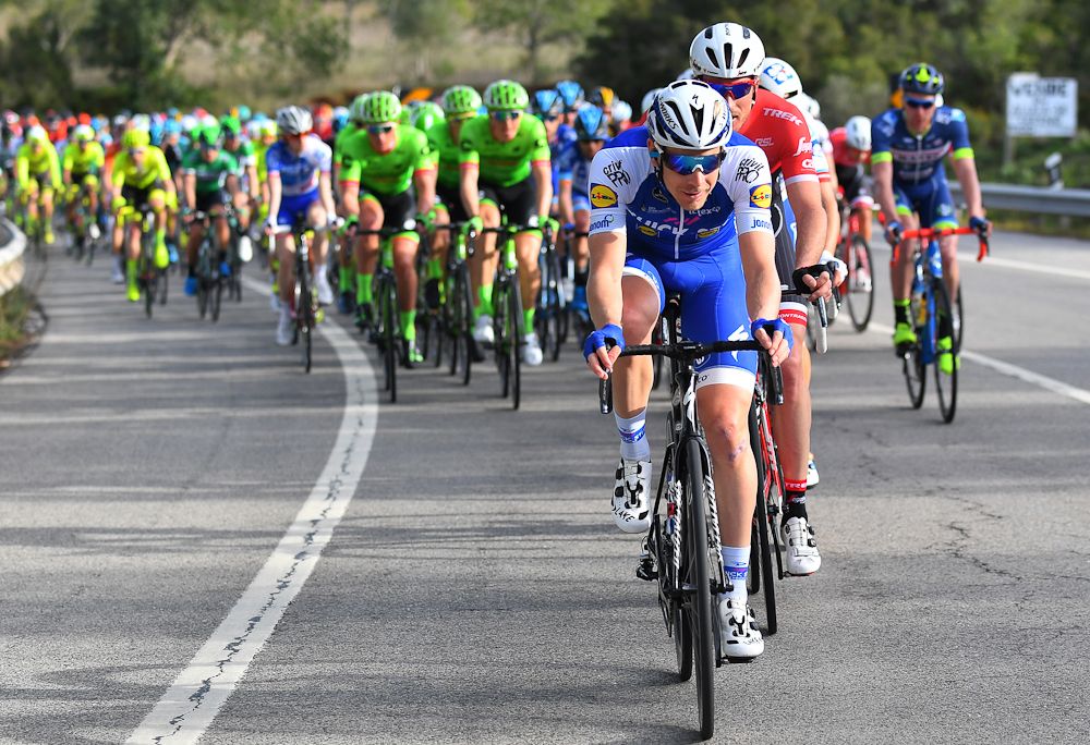 Quick-Step Floors on the front at Volta ao Algarve
