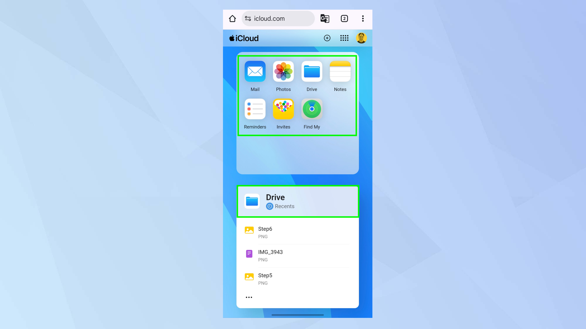 How to access iCloud services on an Android devices