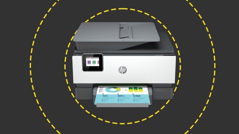 The HP OfficeJet Pro 9010e on the ITPro background