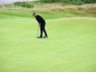 Xander Schauffele successfully lag putting to within inches of the hole at the Open Championship in 2024