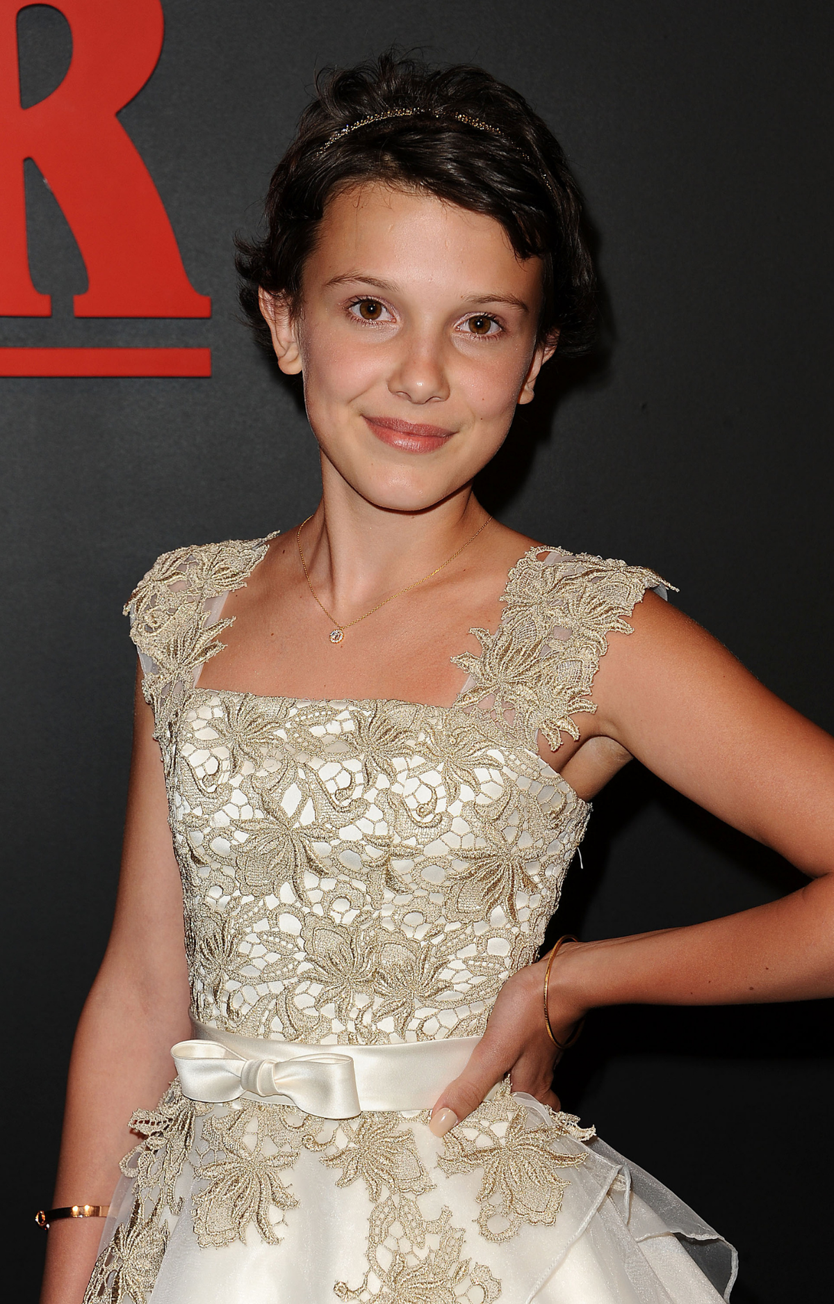 Millie Bobby Brown at the 2016 premiere of Stranger Things