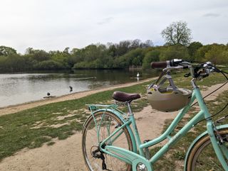 Emmie Harrison-West's bike on a more picturesque ride