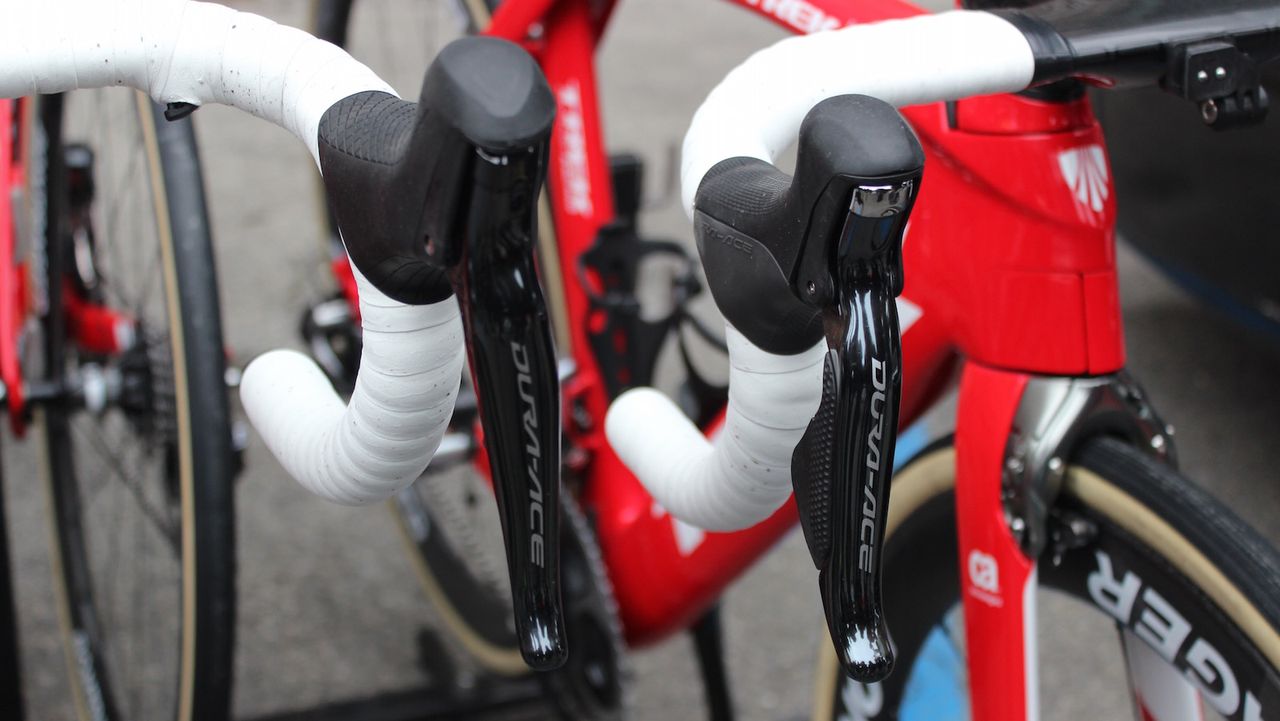 The new and old Shimano Dura-Ace shifters