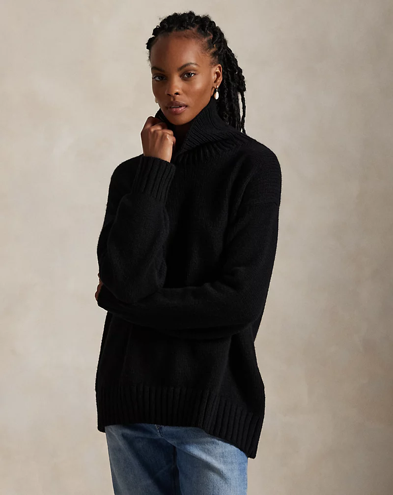 Wool Cashmere Rollneck Jumper
