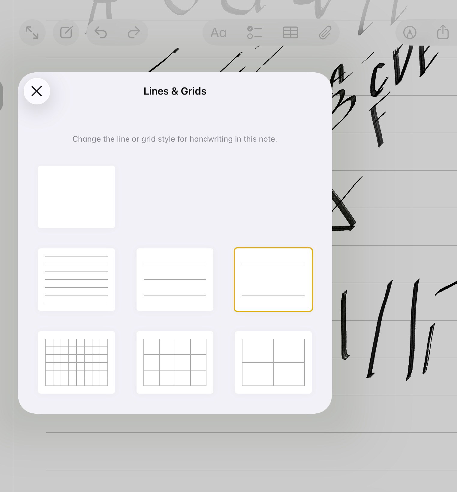 iPadOS 26 Calligraphy