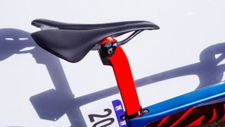 Sagan's Specialized Tarmac SL7 red seatpost and Romin saddle