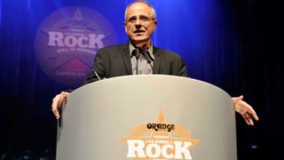 Bob Ezrin collects the Outstanding Contribution award during the Classic Rock Roll of Honour Awards at The Roundhouse in London, 2011