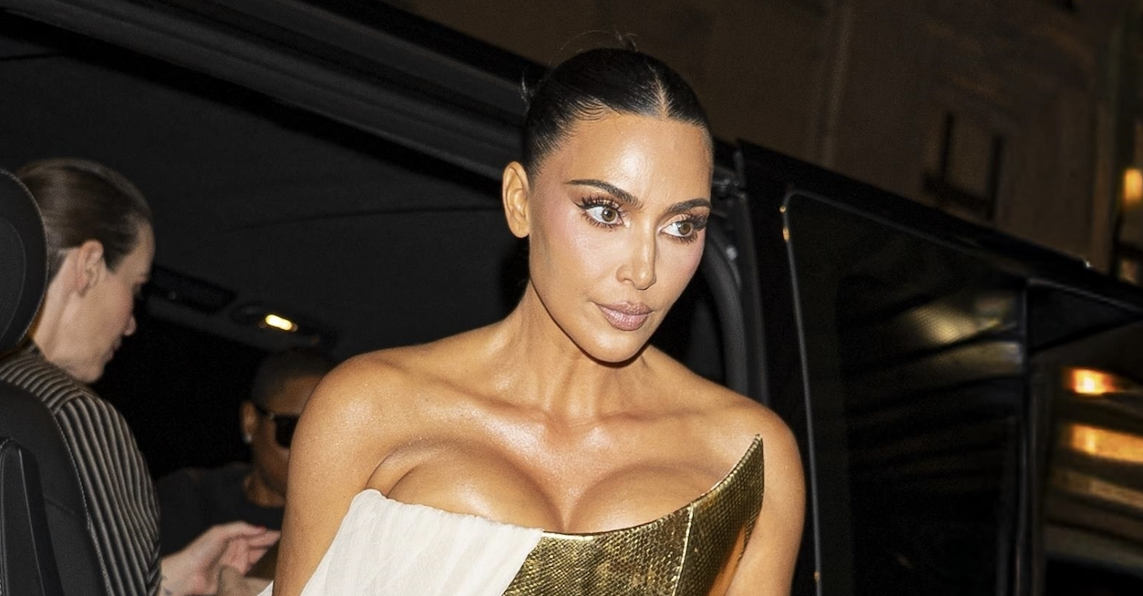 Kim Kardashian returns to her hotel after her 45th birthday party at Crazy Horse in Paris, France.
