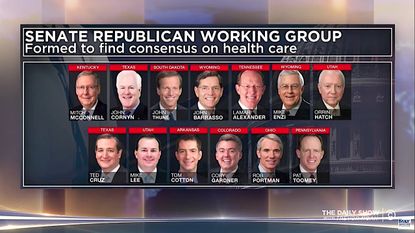 13 male senators will write the Senate GOP health-care bill
