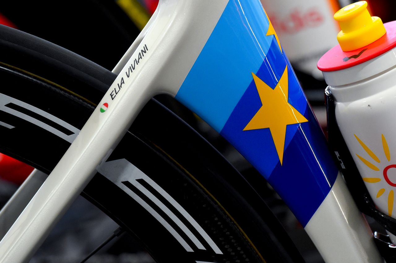 Elia Viviani's custom De Rosa