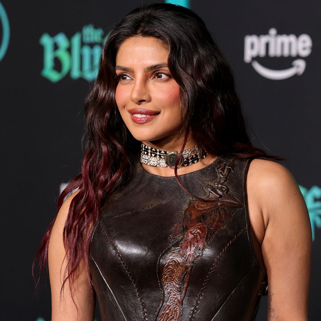 Priyanka Chopra attended the premiere of The Bluff in a custom brown corset dress