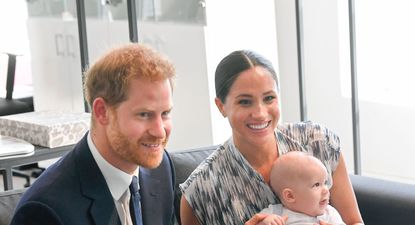 cape town, south africa september 25 prince harry, duke of sussex, meghan, duchess of sussex and their baby son archie mountbatten windsor meet archbishop desmond tutu and his daughter thandeka tutu gxashe at the desmond leah tutu legacy foundation during their royal tour of south africa on september 25, 2019 in cape town, south africa photo by poolsamir husseinwireimage