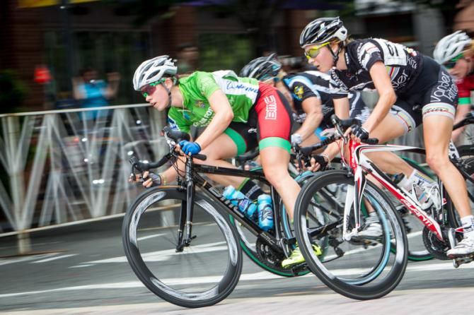 Allison Arensman (Pepper Palace) was at the front of the race again today.